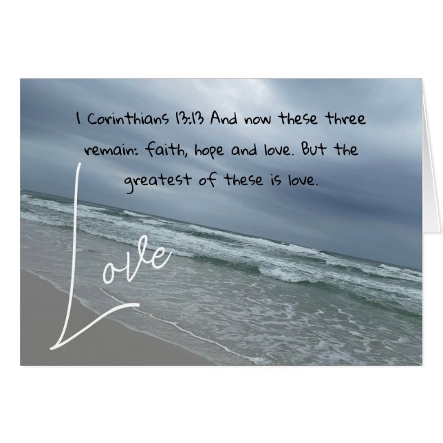 Cartão 1 Corintianos 13:13 (Frente Horizontal)