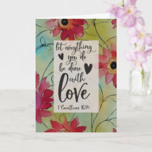 1 Coríntios 16 14 Tudo em Amor Versículo Bíblico