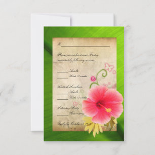 Cartão 1 da resposta de RSVP