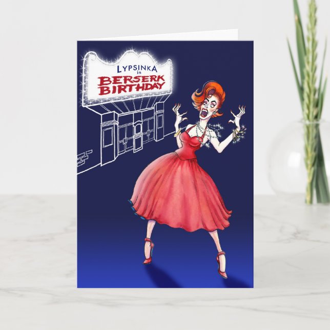 Cartão #1 do aniversário (vazio) (Frente)