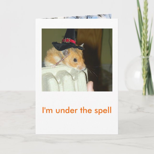 Cartão 1 do Dia das Bruxas (Frente)