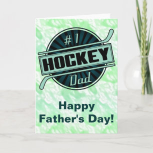 Cartão #1 Hockey Dad Father's Day Card