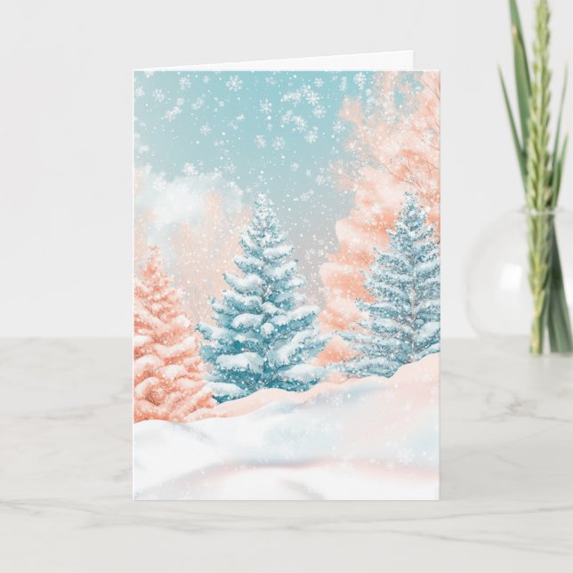 Cartão #1 HOLIDAY ÁRVORES (Frente)