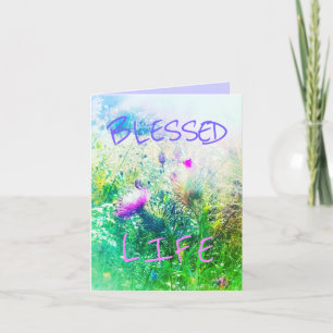 CARTÃO 1BLESSED VERDE LIFE GREETING CARD