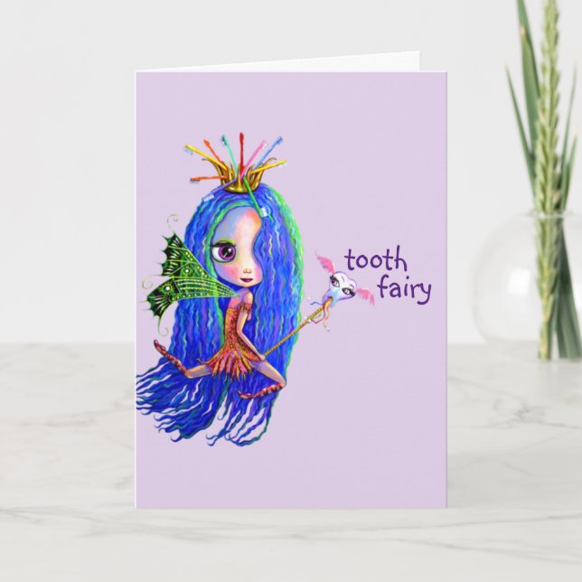 Cartão 1rua da Coroa de Fada dos Dentes (Frente)