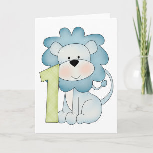 Cartão 1st Birthday Lion