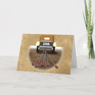 Cartão 20º Aniversário de Casamento