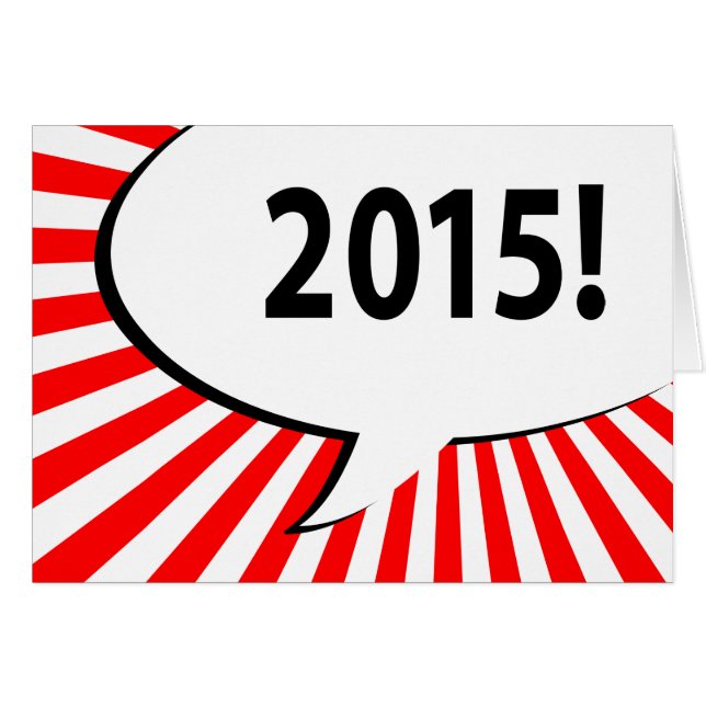 Cartão 2015! Bolha de BD (Frente horizontal)