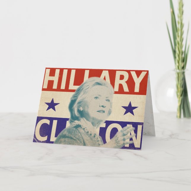 Cartão 2016 da eleição de Hillary Clinton (Frente)