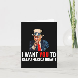 Cartão 2020 - Quero Que Mantenha O Excelente Americano -