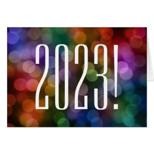 Cartão 2023 bokeh