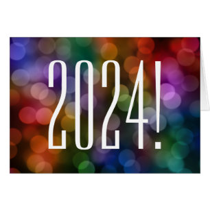 Cartão 2024 bokeh