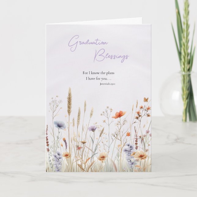 Cartão 2025 Abençoações da graduação ao ortodoxo cristão (Frente)