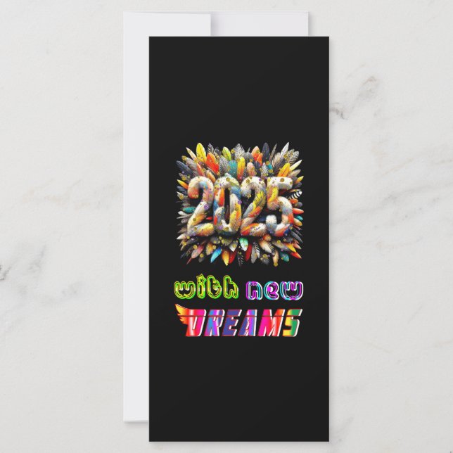 Cartão 2025 Com Novos Sonhos (Frente)