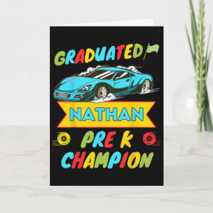Cartão 2026 Car Nathan Personalizado Último Dia De Pré K
