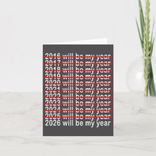 Cartão 2026 Será Meu Ano Engraçado Humor Ano Novo 2026