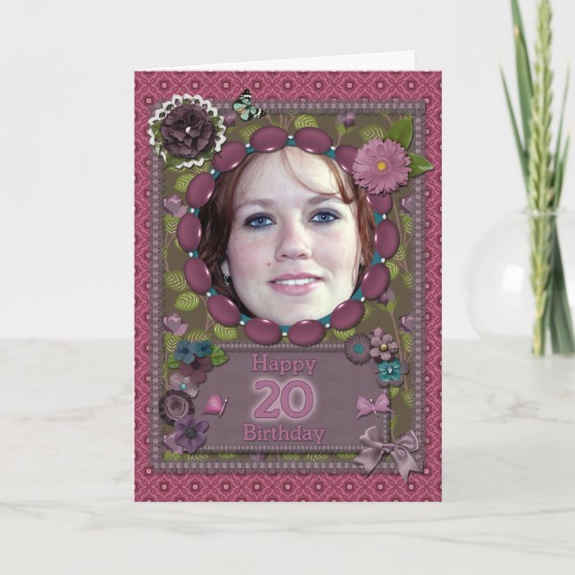 Cartão 20 de aniversário (Frente)