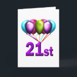 Cartão 21st<br><div class="desc">21st Birthday Gifts,  21st Apparel,  21 Buttons and 21st Birthday Mugs!</div>