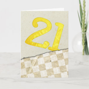 Cartão 21th Birthday