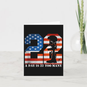 Cartão 22 A Day É 22 Excesso De Vidas Veteranas Ajudam Ve