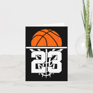 Cartão 23 Anos Basquetebol 23º Aniversário