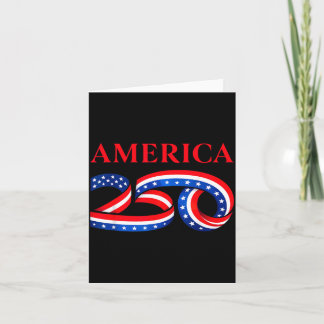 Cartão 250º Aniversário do Dia da Independência dos EUA