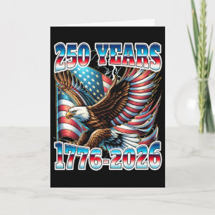 Cartão 250 Aniversário dos Estados Unidos