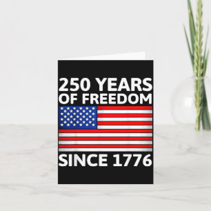 Cartão 250 Aniversário EUA 250º Bandeira Americana Patrió