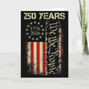 Cartão 250 Anos 1776-2026 250º Aniversário Bandeira dos E