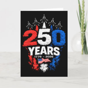 Cartão 250 Anos Americano 1776 2026 250º Patriótico EUA 4