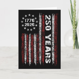 Cartão 250 Anos Americano 1776 2026 250º Usa Patriótico 4