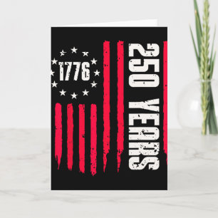 Cartão 250 Anos Aniversário da América 250º Independência