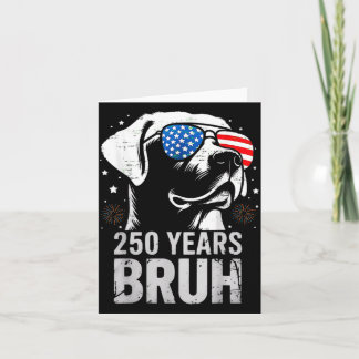 Cartão 250 Anos Bruh Patriótico Labrador Retriever Cachor