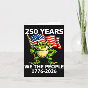 Cartão 250 Anos da América 1776 2026 semiquincentenário