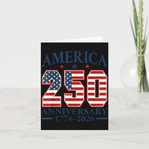 Cartão 250 anos da américa aniversário 250º independência