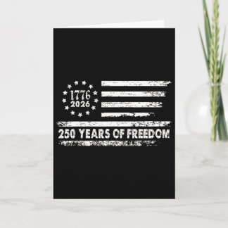 Cartão 250 Anos De Liberdade 1776 2026