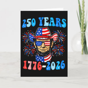 Cartão 250 Anos George Washington 1776-2026 250º Aniversá