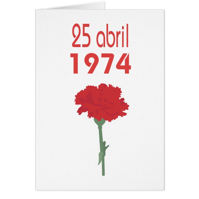 Cartão 25 Abril (Frente)