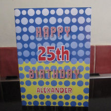 25 Birthday - adicionar nome aos círculos padrão