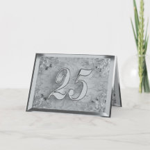 25 Birthday ou Aniversário Regel Silver Marble