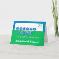25 Círculos de Aniversário de Funcionários de 25 A