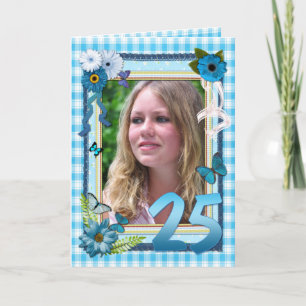 Cartão 25 de aniversário