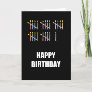 Cartão 26º aniversário com velas