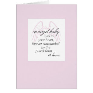 Cartão 2651 Angel Baby Wings Rosa