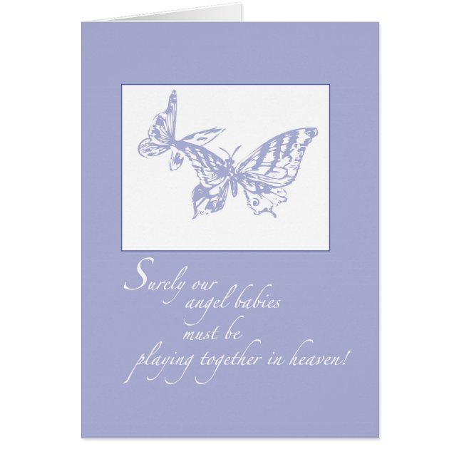 Cartão 2672 Perda de borboletas de apoio para bebês (Frente)