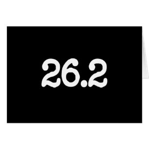 Cartão 26,2 Definição da maratona