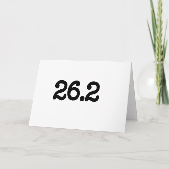 Cartão 26.2 Definição de maratona (Frente)