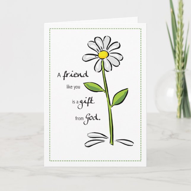 Cartão 2703 Presente Amigo de Deus Aniversário (Frente)