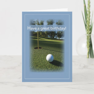 Cartão 2727 Photo Golf Birthday