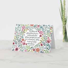 Cartão 29:11 de Jeremiah